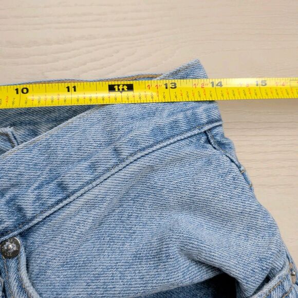 Agolde Criss Cross Jeans Womens 27 Blue Light Wash Denim Button Fly USA - Picture 9 of 15